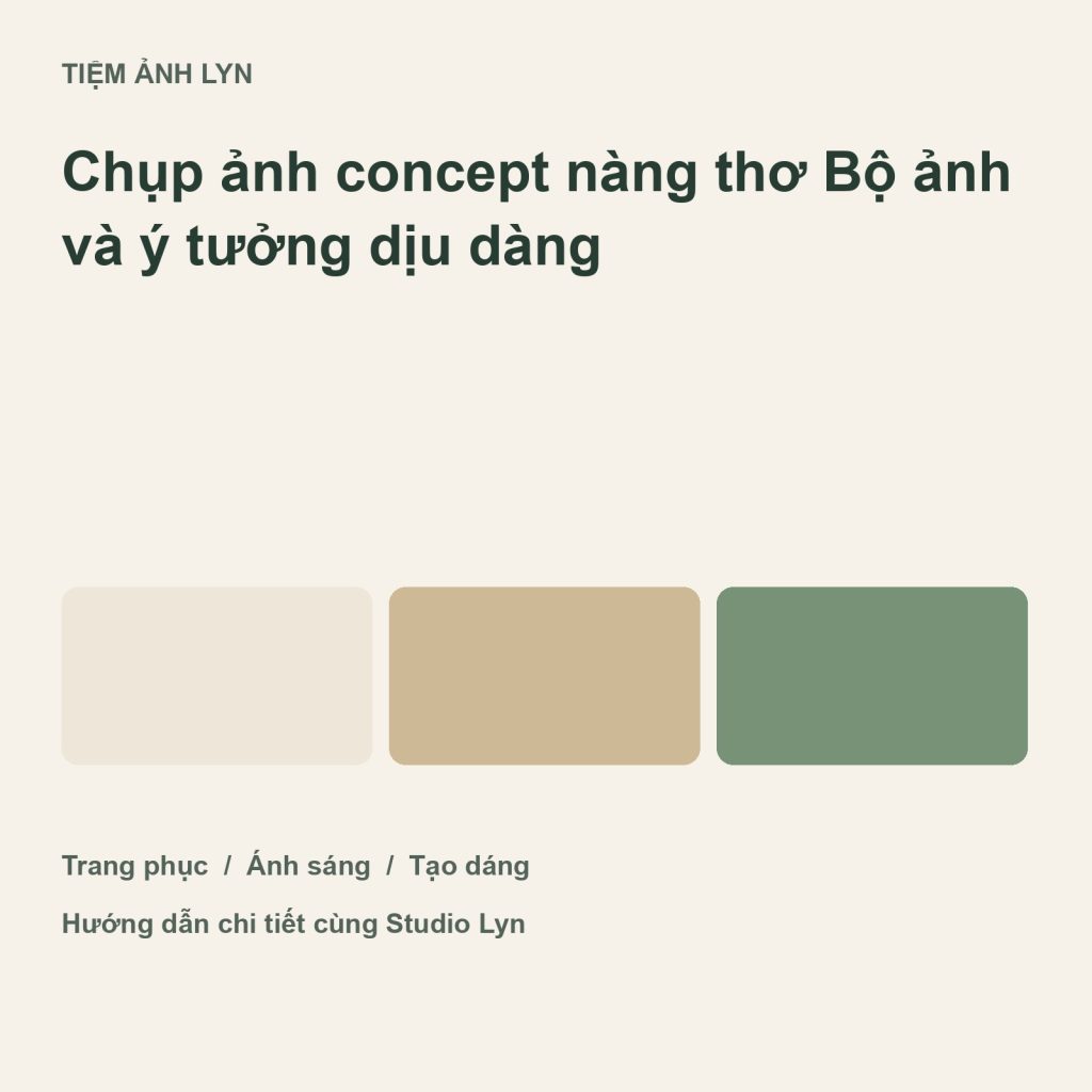 Ảnh bìa hướng dẫn chụp ảnh concept nàng thơ tại Tiệm Ảnh Lyn