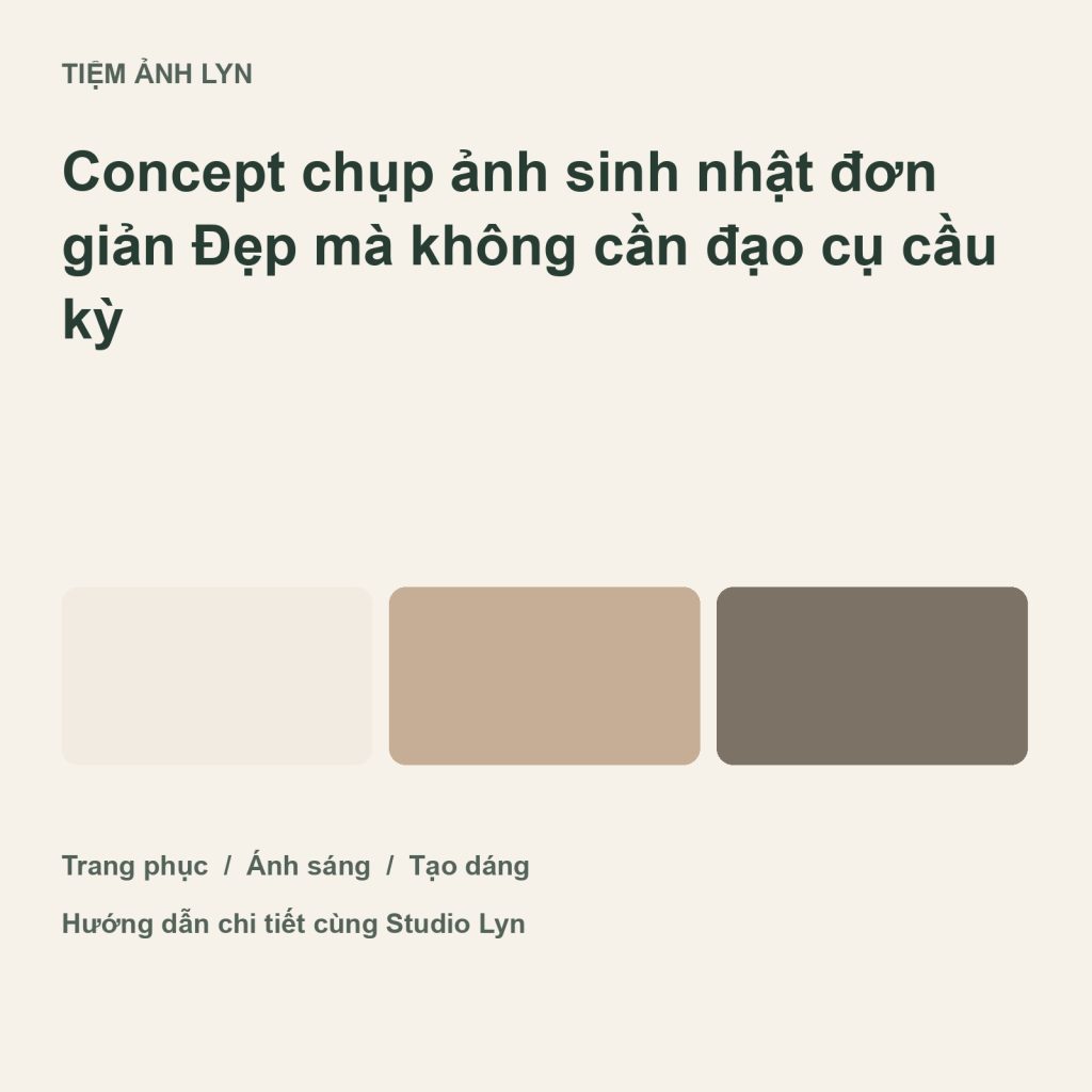 Ảnh bìa hướng dẫn concept chụp ảnh sinh nhật đơn giản tại Tiệm Ảnh Lyn