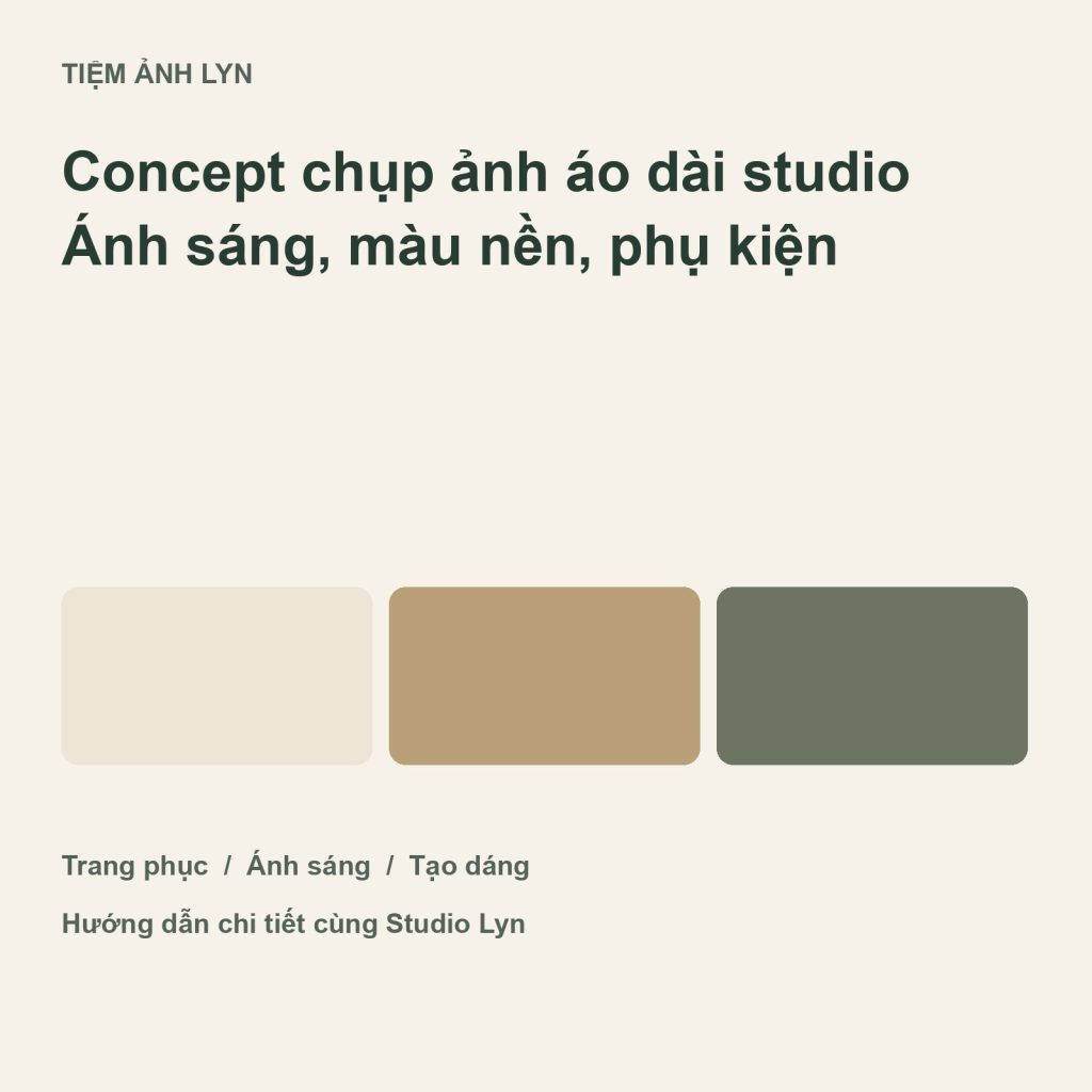 Ảnh bìa hướng dẫn concept chụp ảnh áo dài studio tại Tiệm Ảnh Lyn