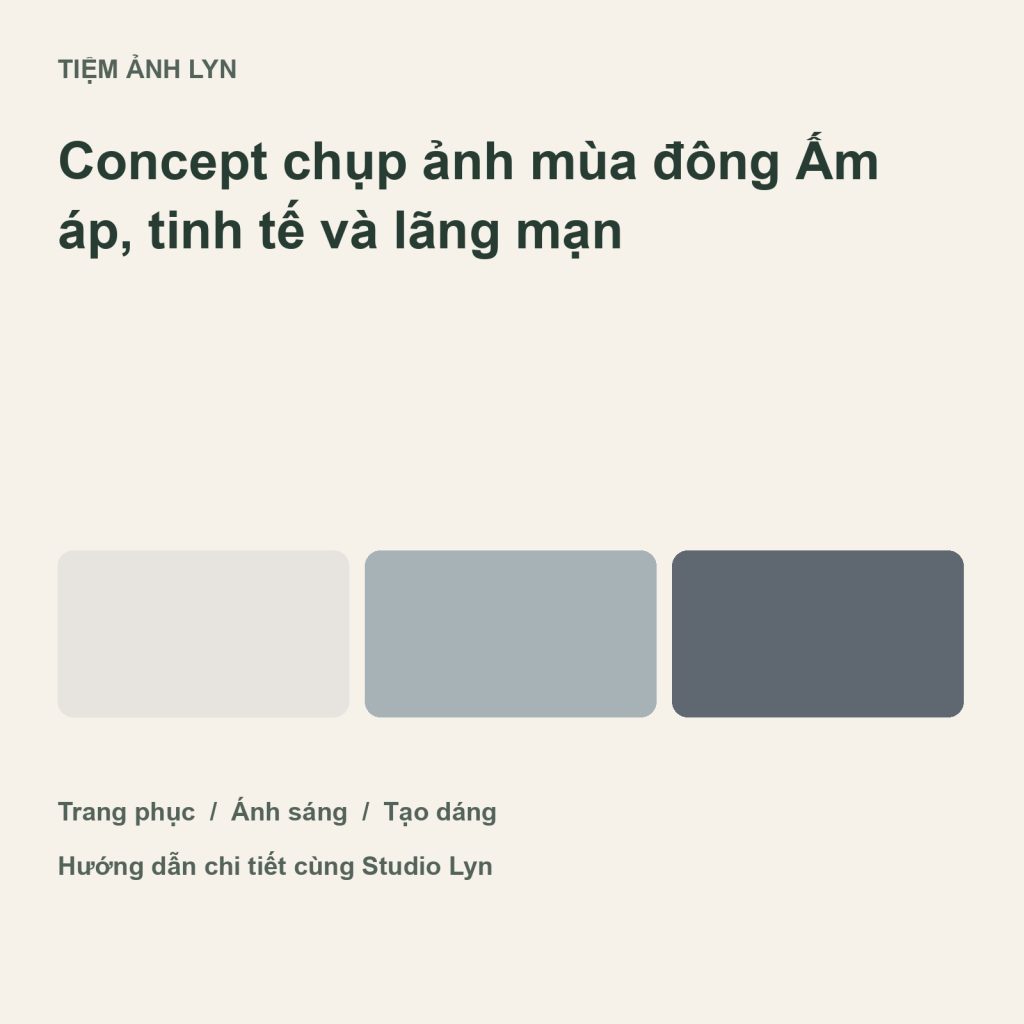 Ảnh bìa hướng dẫn concept chụp ảnh mùa đông tại Tiệm Ảnh Lyn